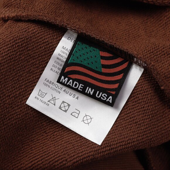 Denim Tears Cotton Sweatshirt with Embossed Print in Kapok Brown - Picture 6 of 8